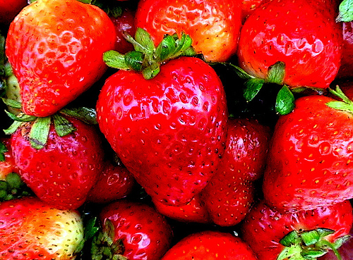 Heart Shape Strawberries