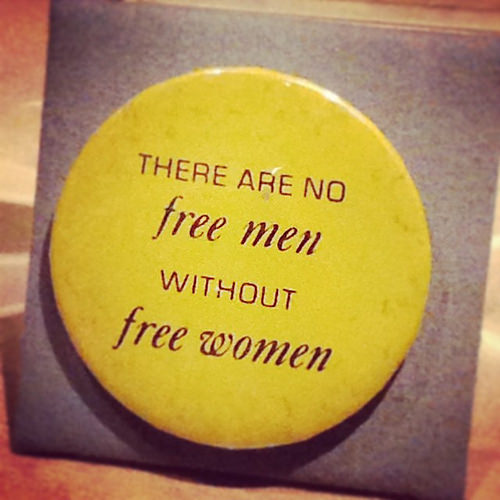 @ the Indiana State Museum // 60s/70s feminist badge