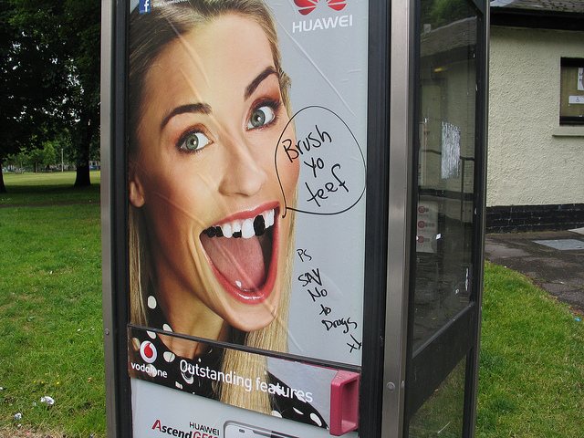 Brush your teeth, say no to drugs, say yes to marker pen graffiti