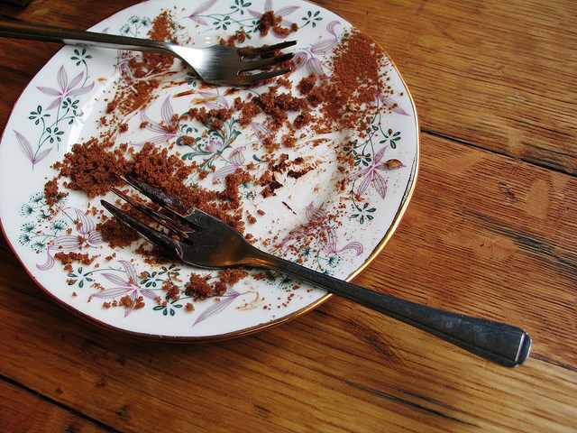 Good cake shared with a good friend :)