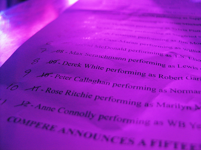 The Book Week Scotland/Inky Fingers Dead Poet Slam: performers!