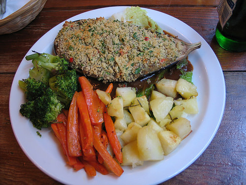 Vegan Sunday roast at Norman's Coach & Horses, Soho, London